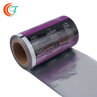 کیفیت  Coffee Flexible Plastic Packaging Roll Film 60mic To 80mic Printing For Food Custom Laminated Film Roll کارخانه