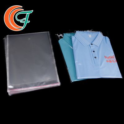پوشاک لباس زیر پاکت بسته بندی OPP شفاف بالا پاکت تی شرت خود بسته