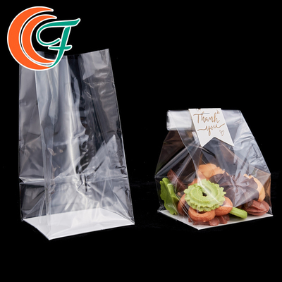 مهر گرمایی ذخیره سازی مواد غذایی کیسه بسته بندی OPP طبقه پایین کیسه پلاستیکی OPP مربع